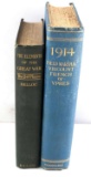 2 ANTIQUE ASSORTED WWI WAR FIRST EDITION BOOKS