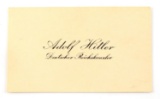 WWII GERMAN THIRD REICH ADOLF HITLER CALLING CARD