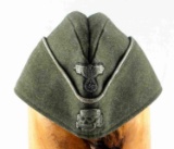 WWII THIRD REICH GERMAN SS OFFICER OVERSEAS CAP