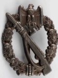 GERMAN WWII ARMY SILVER INFANTRY ASSAULT BADGE