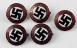 GERMAN WWII NAZI DAP SWASTIKA BADGE LOT