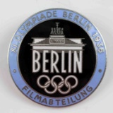 GERMAN WWII 1936 BERLIN OLYMPICS FILM MAKER BADGE