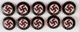 WWII GERMAN HEIM INS REICH SWASTIKA PARTY BADGES