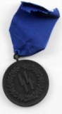 WWII GERMAN THIRD REICH SS 4 YEAR SERVICE MEDAL