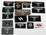 WWII GERMAN AFRIKAKORPS & OTHER SS PATCHES
