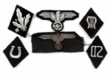 LOT OF 5 GERMAN THIRD REICH EAGLE PATCHES