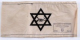 WWII GERMAN THIRD REICH JEWISH STAR CAMP ARMBAND