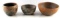 LOT OF 3 NATIVE AMERICAN CLAY POTTERY BOWLS