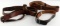 LOT OF 4 BELTS 3 LEATHER AND 1 SAM BROWNE