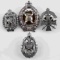 LOT OF FOUR IMPERIAL RUSSIAN BADGES FIREMAN RADIO