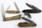 4 WWII THIRD REICH 1933 ELECTION POCKET KNIFE LOT