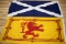 2 SCOTTISH FLAGS ST. ANDREWS CROSS & RAMPANT LION