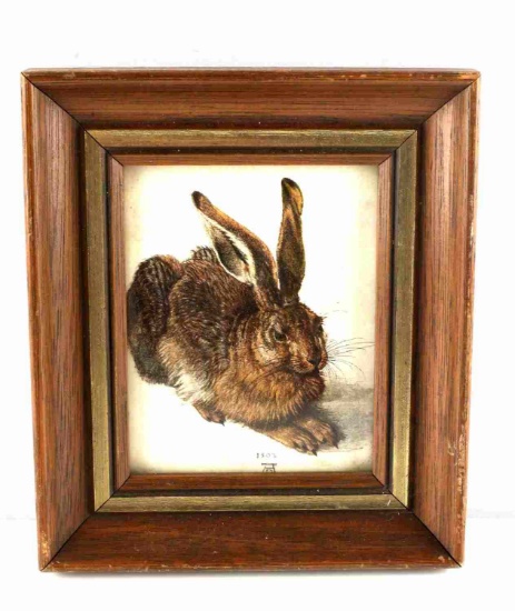 REPRODUCTION YOUNG HARE PRINT BY ALBRECHT DURER