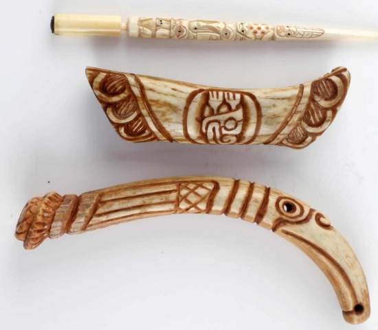 PACIFIC NORTHWEST SCRIMSHAW BONE &  ANTLER