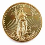 2014 GOLD AMERICAN EAGLE 1/4 OZ BU COIN