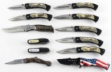 12 ASSORTED POCKET KNIFE LOT KUTMASTER MASTER ETC.