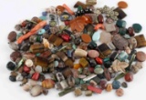 ASSORTED STONE MINERAL PENDANT BEAD JEWELRY LOT