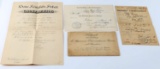 LOT OF 3 WWI GERMAN MILITARY DOCUMENTS NAMED