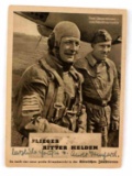 WWII GERMAN PHOTO POSTCARD LETTER GERMAN PILOT