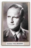 WWII GERMAN GAULEITER PAUL WEGENER SIGNED PHOTO