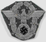 WWII GERMAN THIRD REICH POLICE SLEEVE EAGLE