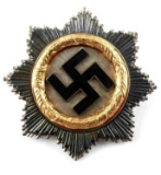 WWII GERMAN THIRD REICH MEDAL GOLD CROSS PIN