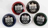 5 WWII GERMAN THIRD REICH OLYMPIC MEDALLION LOT