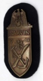 WWII GERMAN NARVIK SHIELD FOR KRIEGSMARINE TROOPS