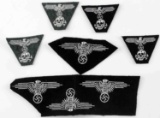 WWII GERMAN SS CLOTH EAGLE SLEEVE INSIGNIA PATCHES