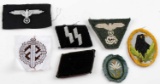 WWII GERMAN THIRD REICH LOT OF 7 CLOTH PATCHES