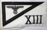 GERMAN WWII THIRD REICH SS XIII CORP EAGLE BANNER
