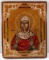 ANTGIQUE RUSSIAN ICON OF TATIANA HAND PAINTED WOOD