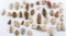 LOT OF 41 NATIVE AMERICAN ARCHAIC FLINT ARROWHEADS