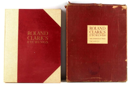 1938 ROLAND CLARK DERRYDALE PRESS BOOK ENGRAVINGS