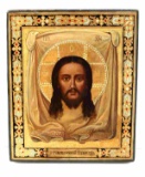 19C. RUSSIAN ICON OF CHRIST NOT MADE BY HANDS