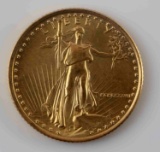 1986 GOLD AMERICAN EAGLE 1/10 OZ BU COIN