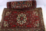 LOT OF 2 ORNATE HAND WOVEN ARABIAN PRAYER RUGS