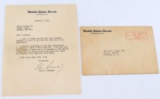 JOHN F. KENNEDY SIGNED PRESIDENT ELECT LETTER 1961