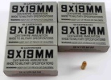 250 ROUNDS OF 9MM NORINCO AMMO 5 BOXES