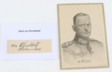 WWII GERD VON RUNDSTEDT PHOTO SIGNED POSTCARD