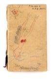 WWII GERMAN SOLDIERS WARTIME ART & NOTE DIARY