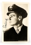 WWII GERMAN PHOTO SIGNED UBOAT CAPTAIN ENGELBERT