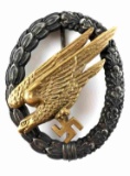 WWII GERMAN REICH LUFTWAFFE PARATROOPER BADGE