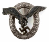 WWII GERMAN THIRD REICH LUFTWAFFE PILOT BADGE