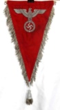 WWII GERMAN THIRD REICH PARTEIADLER FLAG PENNANT