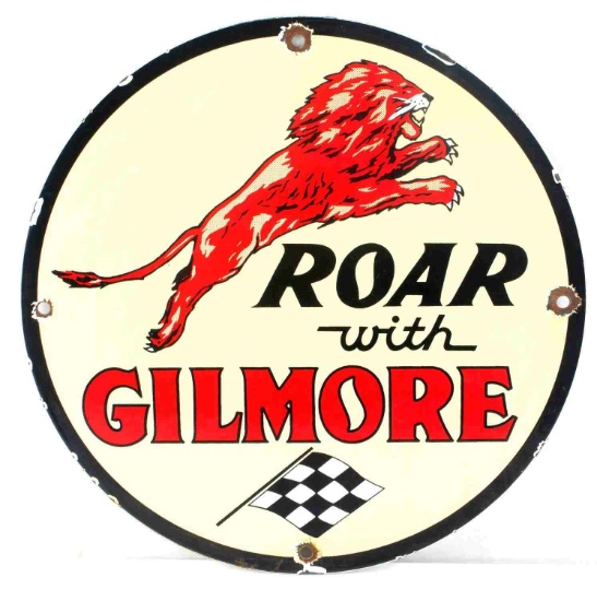 VINTAGE ROAR WITH GILMORE GAS & OIL ADVERTISING