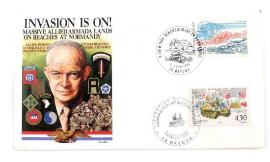 US 1944-1994 NORMANDY D DAY INVASION ENVELOPE