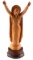 UNMARKED HAND CARVED WOODEN JESUS FIGURINE