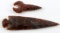 LOT OF 2 ARROWHEAD POINT & ECCENTRIC RED CHERT