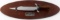 CARVEL COLONEL JAMES BOWIE KNIFE ON WOODEN PLAQUE